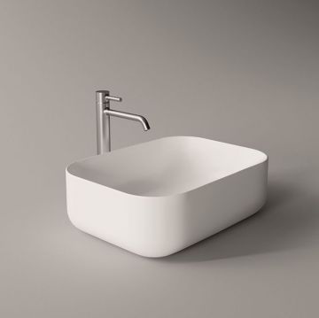 Раковина Alice (Элис) Unica 50x37х16.5 см, накладная, без отверстий, цвет: белый матовый 32190109