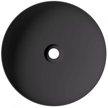 Раковина Alice (Элис) Form 45 см, накладная, без отверстий, цвет: черный матовый 22420108