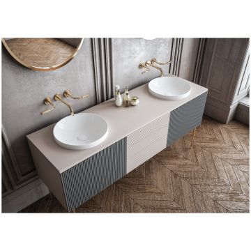 Раковина встраиваемая сверху Створки 3041-KL 43 белая, круглая, фаянс, Stworki