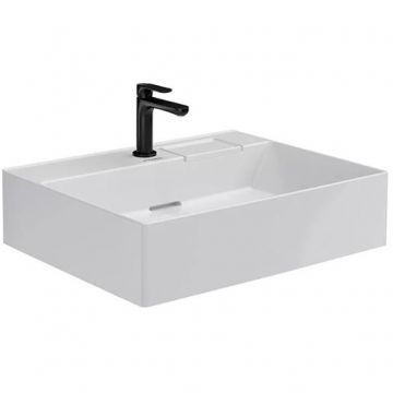 Раковина Kerama Marazzi (Керама Марацци) Logica накладная, 60.5х48.5 см, с 1 отверстие, цвет: белый глянцевая LO.wb.60.1