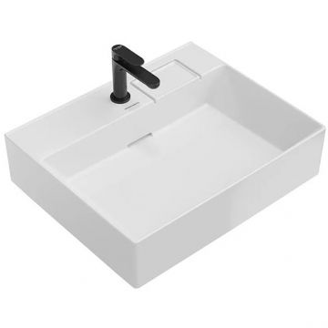 Раковина Kerama Marazzi (Керама Марацци) Logica накладная, 60.5х48.5 см, с 1 отверстие, цвет: белый глянцевая LO.wb.60.1