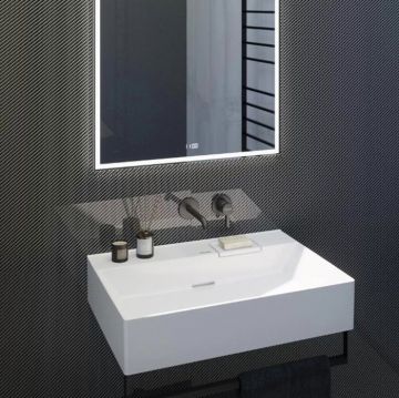 Раковина Kerama Marazzi (Керама Марацци) Logica подвесная, 70х48 см, без отверстий, цвет: белый глянцевая LO.wb.70.0