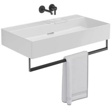 Раковина Kerama Marazzi (Керама Марацци) Logica подвесная, 90х48 см, без отверстий, цвет: белый глянцевая LO.wb.90.0