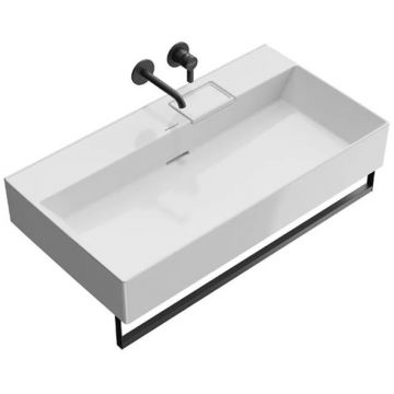 Раковина Kerama Marazzi (Керама Марацци) Logica подвесная, 90х48 см, без отверстий, цвет: белый глянцевая LO.wb.90.0