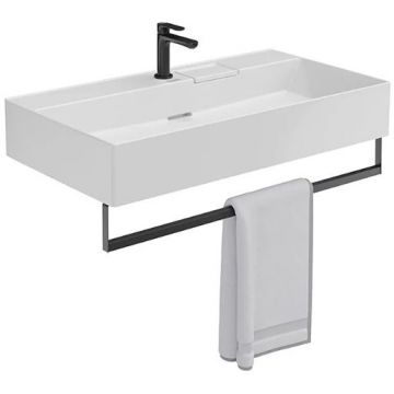 Раковина Kerama Marazzi (Керама Марацци) Logica подвесная, 90х48 см, с 1 отверстие, цвет: белый глянцевая LO.wb.90.1