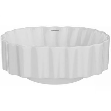 Раковина Kerama Marazzi ArtBasin Conchiglia накладная 50 см, без отверстий, цвет: белый глянцевая CC.wb.50WHT