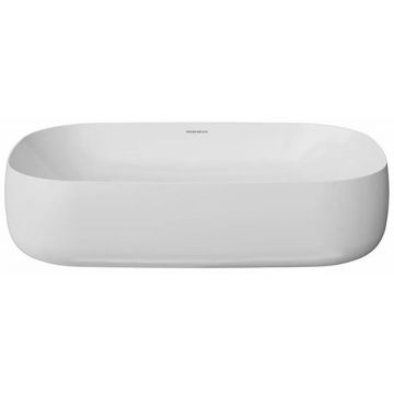 Раковина Kerama Marazzi Magica накладная, 64.5х42 см, без отверстий, цвет: белый глянцевая MA.wb.65