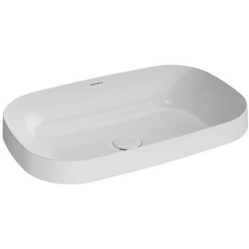 Раковина Kerama Marazzi (Керама Марацци) Magica встраиваемая сверху, 65.5х42 см, без отверстий, цвет: белый глянцевая MA.wbi.65