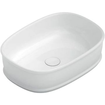 Раковина Kerama Marazzi (Керама Марацци) Circo 50х36х13.5 см, накладная, без отверстий, без перелива, цвет: белый глянцевый CI.wb.50