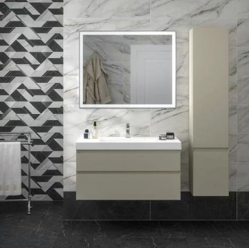 Раковина Kerama Marazzi (Керама Марацци) Cubo подвесна 101х48.5 см, с 1 отверстие, цвет: белый глянцевая CU.wb.100