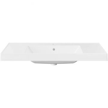 Раковина Kerama Marazzi (Керама Марацци) Cubo подвесна 101х48.5 см, с 1 отверстие, цвет: белый глянцевая CU.wb.100