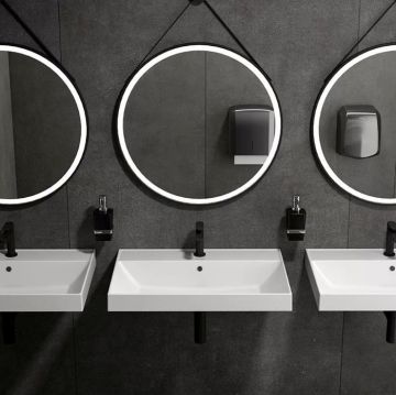 Раковина Kerama Marazzi (Керама Марацци) Cubo подвесна 70.5х48.5 см, с 1отверстияпод смеситель, цвет: белый глянцевый CU.wb.70