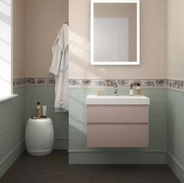 Раковина Kerama Marazzi (Керама Марацци) Cubo подвесна 70.5х48.5 см, с 1отверстияпод смеситель, цвет: белый глянцевый CU.wb.70