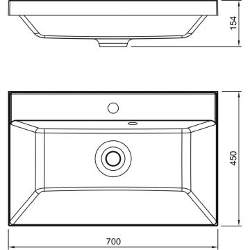 Раковина Florentina (Флорентина) Астория (10.170.00700.001) Белый 70 см