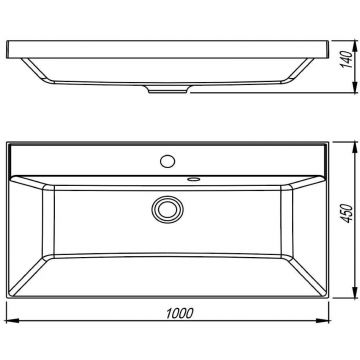 Раковина Florentina (Флорентина) Астория (10.170.01000.001) Белый 100 см