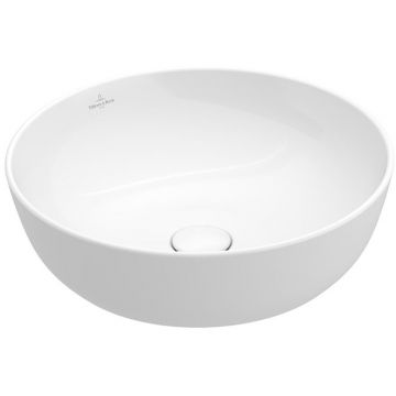 Раковина Villeroy and Boch (Виллерой энд Боч) Artis круглая 43xh12см, без перелива, CeramicPlus, цвет: альпийский белый 417943R1