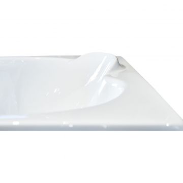 Акриловая ванна Creto (Крето) Glaze 140х90 см левая 16-14090L белая