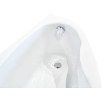 Акриловая ванна Creto (Крето) Glaze 140х90 см правая 16-14090R белая