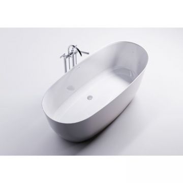 Ванна из литьевого мрамора 160х75 см Creto (Крето) Arino CRARVN0047 глянцевая белая