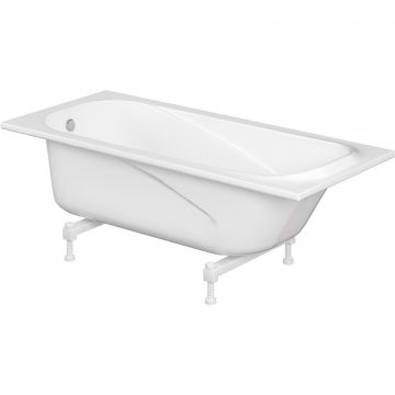 Ванна из литьевого мрамора 170х70 см Creto (Крето) Nova 23-1112 белая