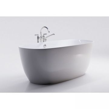 Ванна из литьевого мрамора 170х75 см Creto (Крето) Arino CRARVN0011 глянцевая белая