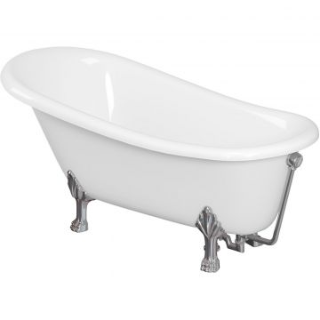 Ванна из литьевого мрамора 170х80 см Creto (Крето) Corsica 24-1112 с хромированными ножками