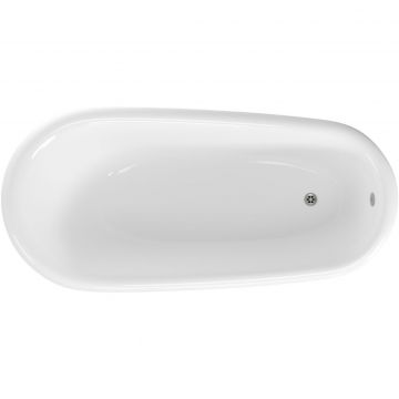 Ванна из литьевого мрамора 170х80 см Creto (Крето) Corsica 24-1112 с хромированными ножками