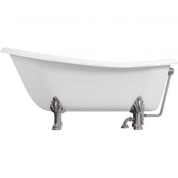 Ванна из литьевого мрамора 170х80 см Creto (Крето) Corsica 24-1112 с хромированными ножками