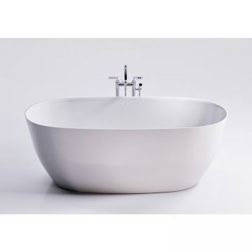 Ванна из литьевого мрамора 180х80 см Creto (Крето) Arino CRARVN0048 глянцевая белая