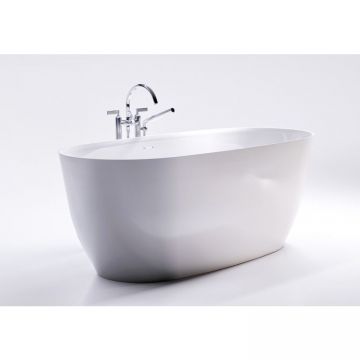Ванна из литьевого мрамора 180х80 см Creto (Крето) Arino CRARVN0048 глянцевая белая