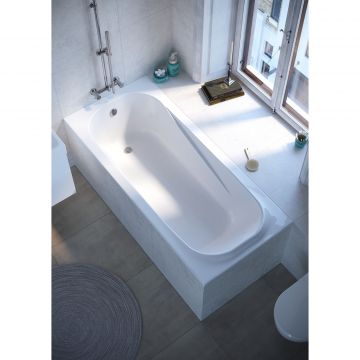 Ванна из литьевого мрамора 180х80 см Creto (Крето) Nova 23-1111 белая