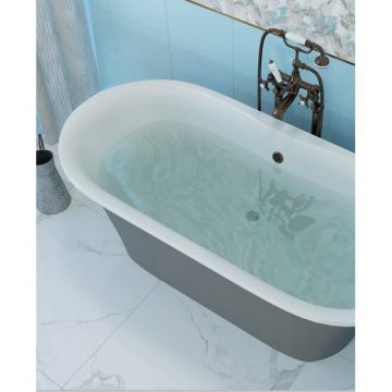 Ванна из литьевого мрамора Creto (Крето) Aurora 170x80 серая. 8-1112