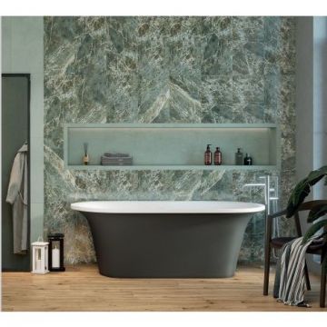 Ванна из литьевого мрамора Creto (Крето) Aurora 170x80 серая. 8-1112