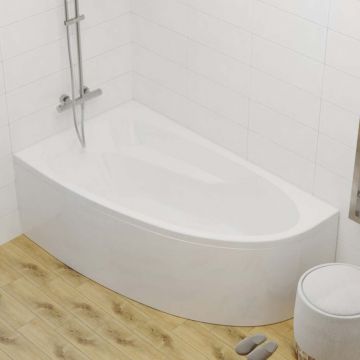 Ванна обрезная асимметричная Тритон (Triton) акриловая Madrid 1500х950х590 мм (Щ0000045644) (без монтажного комплекта/ножек)