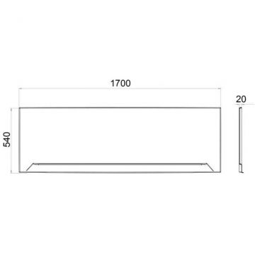 Экран под ванну лицевая Тритон (Triton) Аура, Джена, Tori, Прага, Алекса 1700х540 мм белая (Щ0000049121)