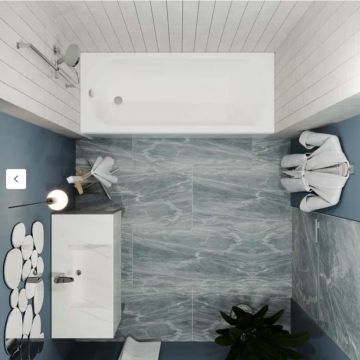 Ванна прямоугольная Тритон (Triton) акриловая Дюна 1700х700х600 мм (Щ0000046663) (на Х-каркасе)