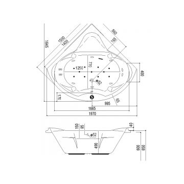 Экран под ванну Excellent (Экселент) Konsul 150х60 см OBEX.KON15WH белый
