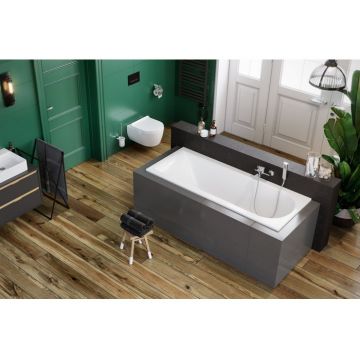 Ванна акриловая прямоугольная Excellent (Экселент) Aurum Slim 180x80 см WAEX.AUR18WHS белый