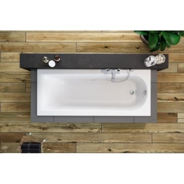 Ванна акриловая прямоугольная Excellent (Экселент) Aurum Slim 180x80 см WAEX.AUR18WHS белый