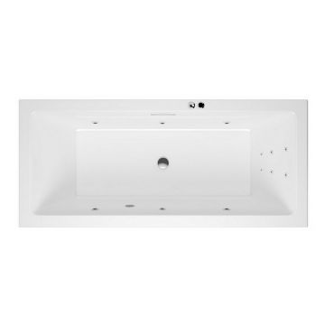 Ванна акриловая прямоугольная Excellent (Экселент) Heaven Slim 170x75 см LINE WAEX.HEV17S.LINE.CR хром