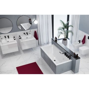 Ванна акриловая прямоугольная Excellent (Экселент) Heaven Slim 170x75 см WAEX.HEV17WHS белый