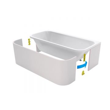 Экран под ванну Excellent (Экселент) Arana 179,5х58 см (3 части) OBEX.AR2.18WH белый