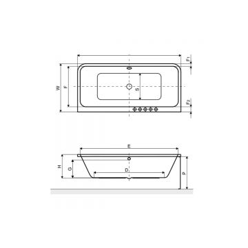 Экран под ванну Excellent (Экселент) Arana 179,5х58 см (3 части) OBEX.AR2.18WH белый
