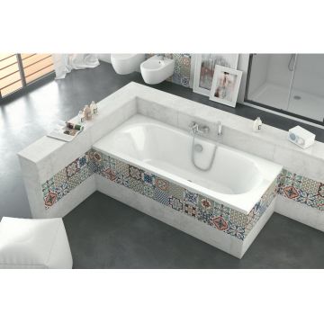 Ванна акриловая прямоугольная Excellent (Экселент) Oceana Slim 160x75 см WAEX.OCE16WHS белый глянец