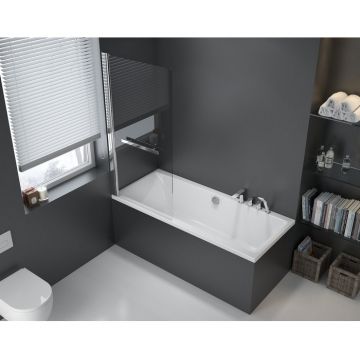 Ванна акриловая прямоугольная Excellent (Экселент) Pryzmat Slim 180x80 см WAEX.PRY18WHS белый