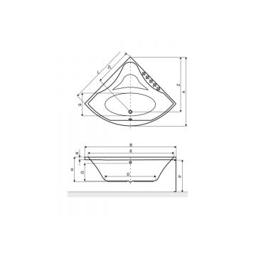 Экран под ванну Excellent (Экселент) Glamour 150х60 см OBEX.GLA15WH белый
