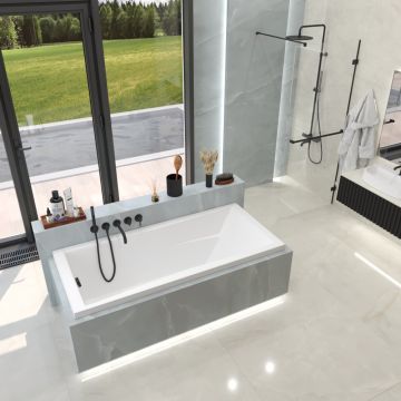 Ванна акриловая прямоугольная Whitecross (Вайткросс) Palace 180х80 см белый 0104.180080.100