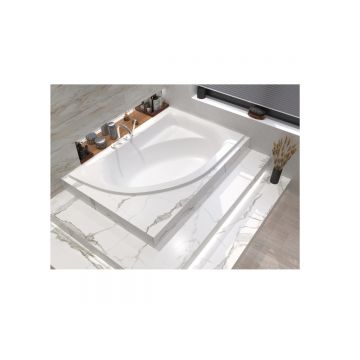 Ванна акриловая четверть круга Whitecross (Вайткросс) Aquarella 170х110 см левый белый 0108.170110.100