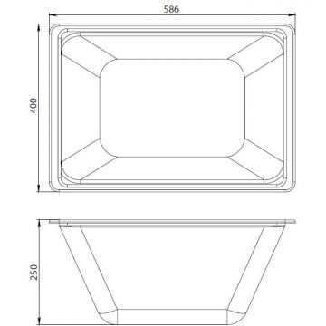 Контейнер с крышкой для ванны Am.Pm (Ам.Пм) Gem W90A-070-070W-C белый