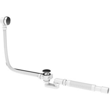 Слив-перелив Am.Pm (Ам.Пм) длиной 1000 мм для ванны, комплект W90A-1000-OFL белый; хром